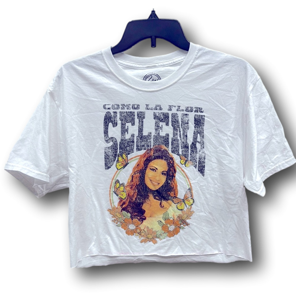 Selena Quintanilla "Como La Flor" Graphic Crop Top - Size Small/Medium - NWT